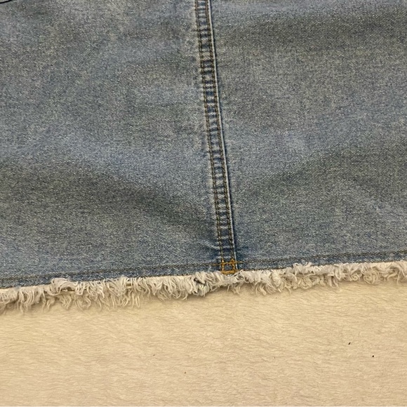 Liz wear Trademark 90’s vintage blue Jean skirt - Picture 5 of 8
